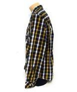 Point Zero Blue Yellow Plaid Long Sleeve Button Down Men&#39;s Shirt XXL, XX... - $16.83