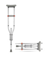HUARK WARNO Lightweight Underarm Crutch with Height Adjustment up to 300... - $476.86 MXN