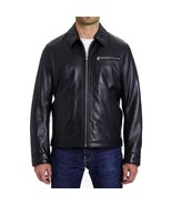 Michael Kors Men&#39;s Zip Front Leather Jacket - £211.32 GBP
