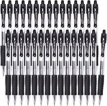 Gel Pens 30 Pack Black Fine Point Retractable Ink Rollerball for Smooth Writing - £16.20 GBP