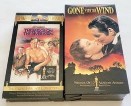 The Bridge On The River Kwai (Vhs, 1998) &amp; Gone With The Wind (Vhs Screener) - £5.07 GBP