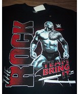 WWF WWE THE ROCK Dwayne Johnson Team Bring It T-SHIRT MENS MEDIUM NEW w/... - $19.80