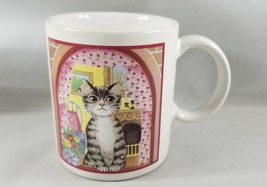 Tabby Cat In Window Mug Japan - $7.68