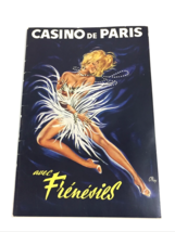 1960&#39;s French Casino de Paris Avec Frenesies Show Program in French with photos. - £23.57 GBP