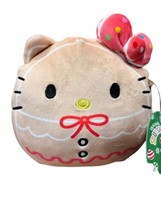 Hello Kitty Holiday Gingerbread Christmas Squishmallows 5&quot; Plush Toy NWT Sanrio - £11.49 GBP