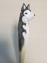 Cute Dog Wooden Pen Hand Carved Wood Ballpoint Hand Made Handcrafted V65 - £6.25 GBP