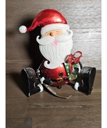 Pier 1 Imports Bobblehead Christmas Santa Clause Candle Light Holder - $40.20 CAD