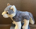 Aurora World Plush Timber Wolf 10” Gray Tan Stuffed Animal Wild Dog  - $13.81