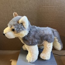 Aurora World Plush Timber Wolf 10” Gray Tan Stuffed Animal Wild Dog  - £10.81 GBP