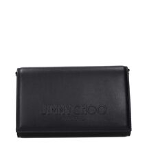 Jimmy Choo Black Leather Clutch Bag Women - $658.99
