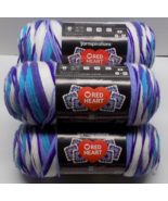 Red Heart All in One Granny Square-Soft White - Amethyst  Lot of  5 - €53,15 EUR