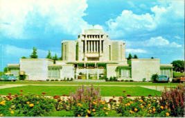 Postcard Canada Cardston Alberta The Mormon Temple Settled 1887 5.5 x 3.5 Ins. - £3.96 GBP