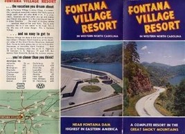 Fontana Village Resort Brochure  &amp; Schedule of Rates North Carolina. 1950&#39;s - £14.00 GBP
