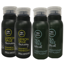 4 Paul Mitchell TEA TREE 1 oz Thickening Shampoo &amp; Special Conditioner T... - $12.97