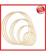 12 Vintage-Inspired Bamboo Hoops for Floral Wreaths - Perfect for DIY Gifts - $42.68 CAD