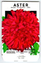 Shumway Seedsman Aster Flowers Seed Packet EMPTY Envelope Vintage Rockfo... - $8.09