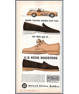 1950s U.S. Ked&#39;s Shoes PRINT AD &quot;Ked&#39;s Boosters&quot; United States Rubber Co... - $87.72 MXN