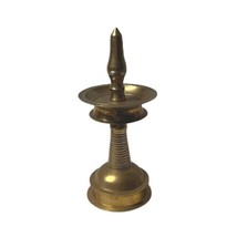 Antique Brass Oil Lamp Diya Asian Home Temple Religious Decoration India  - £55.35 GBP