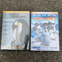 Warner Home Video Penquin DVD Lot of 2: March of the Penguins &amp; Happy Feet - £6.19 GBP