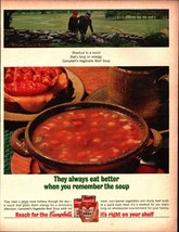 Life Magazine Ad CAMPBELL&#39;S Vegetable Soup 1964 Ad nostalgic c2 - £16.89 GBP