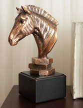 Ebros Madagascar Safari Zebra Horse Bust Statue In Bronze Electroplated ... - $43.99