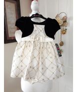2pc LOVE Infant Girls Dress &amp; Bottom Set (Size 24M) BLACK &amp; CREAM ~ NEW!!! - $35.72 CAD