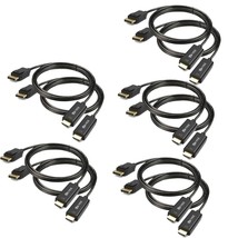 Display Port (Dp) To Hdmi Cable 6 Feet 10-Pack, Displayport To Hdmi Cable Adapte - $100.99