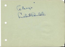 Eddie Medley Signed Vintage Album Page Medley &amp; Duprey - £31.65 GBP