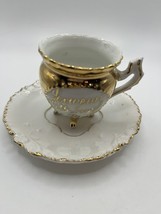 Antique Pittsburgh Pa China Souvenir Cup With Saucer , So Pretty See Photos - $18.69