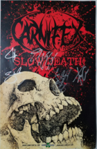 CARNIFLEX &#39;Slow Death&#39;  11 x 17 Autographed Promo Poster - £39.29 GBP