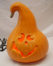 Halloween Gourd Jack O Lantern Lighted Foam Plastic Mold Works - £31.10 GBP