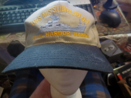 USS Missouri BB 63 Pearl Harbor Hawaii Snapback one size fits all Hat Cap - £7.50 GBP