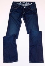 KITSON L.A. Dark Blue NICO Straight Leg ROCK ME Jeans MADE IN USA 26 Fre... - $88.05 CAD