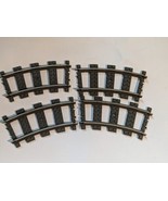 Lot De 4 LEGO 9v Métal Rail Train Track Courbé 4520 2867 4511 4512 4558 ... - £8.58 GBP