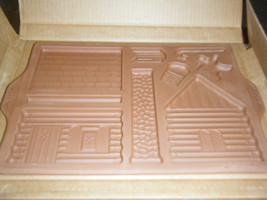 Longaberger Pottery 1996 Gingerbread Country Cabin Mold #33090 w/Box - $36.93