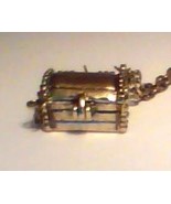TREASURE CHEST SHAPED PHOTO LOCKET WITH 27&quot; CHAIN - £7.99 GBP