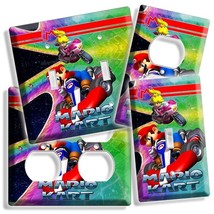 Super Mario Kart Racing Princess Peach Light Switch Wall Plates Game Room Decor - $8.99+