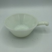 Anchor Hocking Milk Glass Soup/Cereal Bowls Oven Proof W/Handle #240 #16... - $8.56