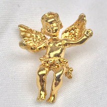 Cherub Angel Pin Gold Tone Vintage By Kirks Folly - $11.95