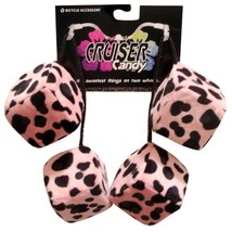 Cruiser Candy Bicycle Bike Accessory Fuzzy Dice (Pink Dalmatian 4 Pack) - £5.63 GBP