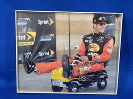 Framed Nascar Racing  #78 Truex On A Peddle Car Photo 8X10 - $129.23 MXN