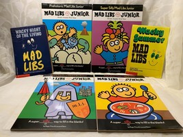 6 MAD LIBS Books Prehistoric Alphabet Super Silly Once Upon Wacky Summer &amp; More - £8.55 GBP