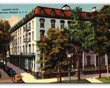 Worden Hotel Saratoga Springs New York NY UNP Linen Postcard P27 - $1.93