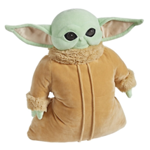 NEW Star Wars Mandalorian Grogu Baby Yoda Pillow Pet 12 in. convertible plushie - £13.76 GBP