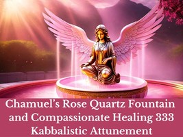 Chamuel&#39;s Rose Quartz Fountain and Compassionate Healing 333 Kabbalistic Attunem - £20.71 GBP