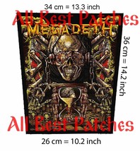 Megadeth 35 years Big back patch thrash metal,Napalm Death,Hatebreed,Ant... - £19.54 GBP