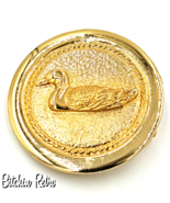 Heather Vintage Belt Buckle with Swimming Duck and Perfect Gift For A Hu... - £15.18 GBP