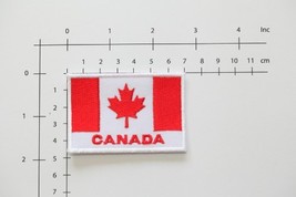 Canada Flag Patch Canadian Flag Sew on Embroidered - £14.09 GBP