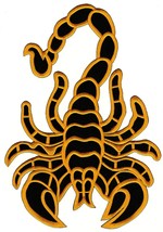 Scorpion XXL Jacket Large Back Patch Sew-on Iron-on Patches Embroidered Applique - £20.56 GBP