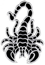 Scorpion XXL Jacket Large Back Patch Sew-on Iron-on Patches Embroidered Applique - £20.56 GBP